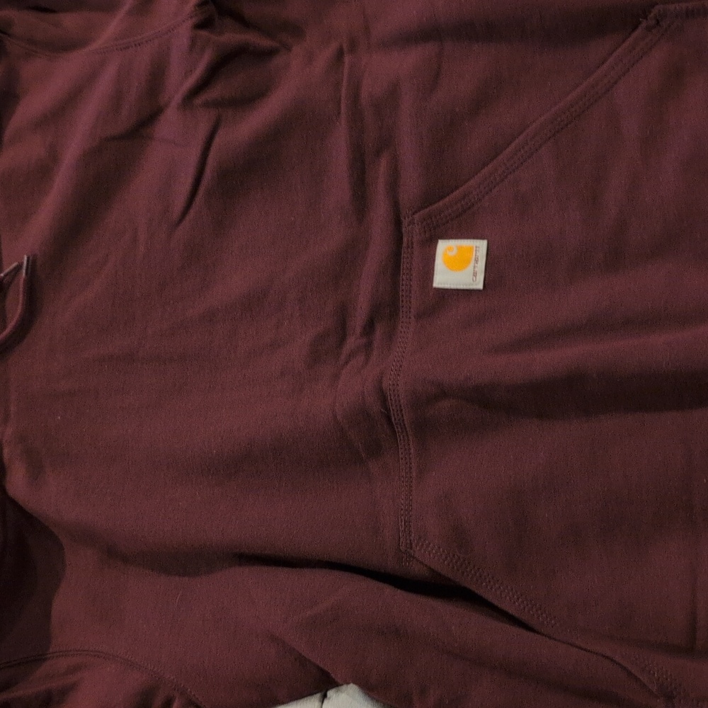 Carhartt Burgundy Pullover Hoodie
